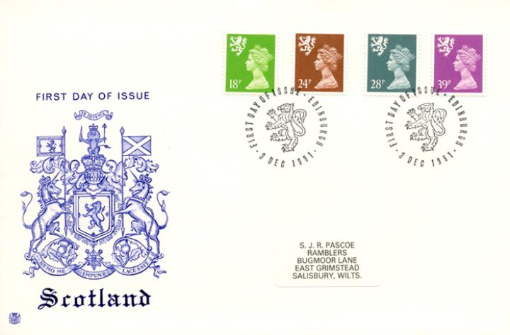 Scotland 18p, 24p, 28p, 39p, Coat of Arms