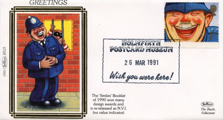 Smiles 1st Class (Greetings), Laughing Policeman