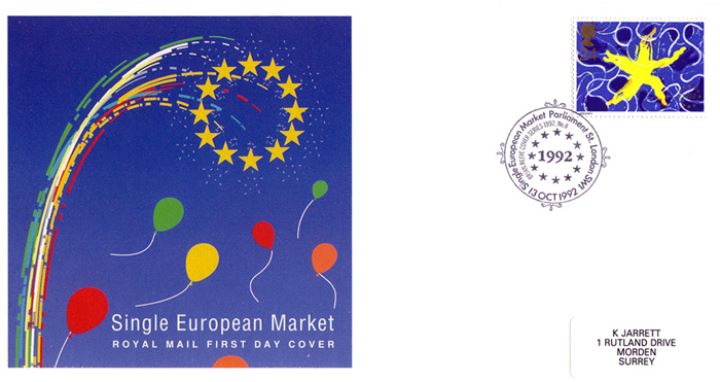 Single European Market, Fireworks, Stars and Balloons