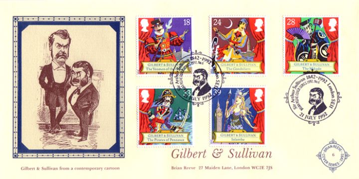 Gilbert & Sullivan, Gilbert and Sullivan from a contemporary cartoon