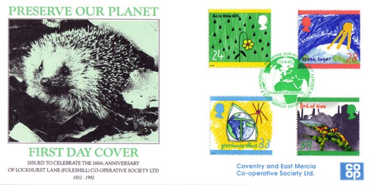 Green Issue, Hedgehog - Preserve Our Planet