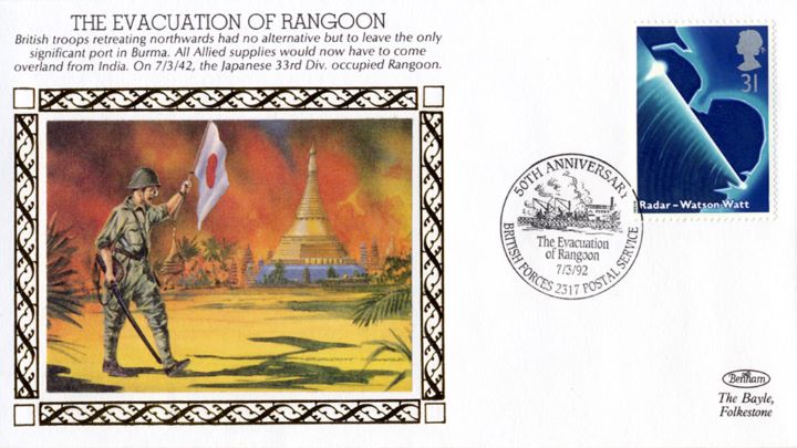 The Evacuation of Rangoon, British Troops Retreat Northwards