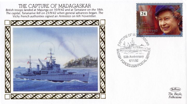 The Capture of Madagaskar, British Troops landed at Majunga
