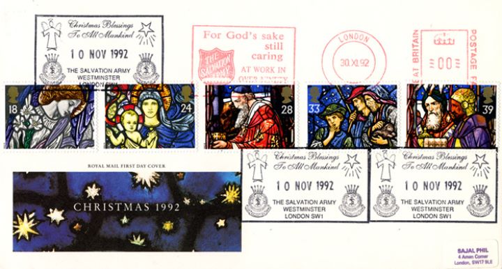 Christmas 1992, Salvation Army Meter Mark