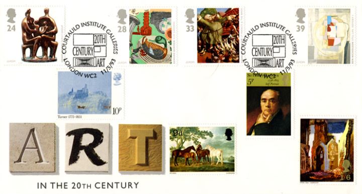 20th Century Art, With previous Arts stamps