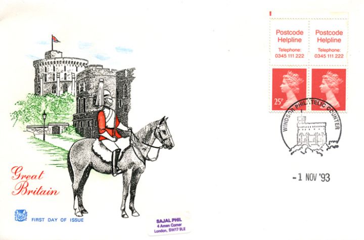 Vending: New Design: 50p Postal Hist 4 (Paid pmks), Windsor Castle