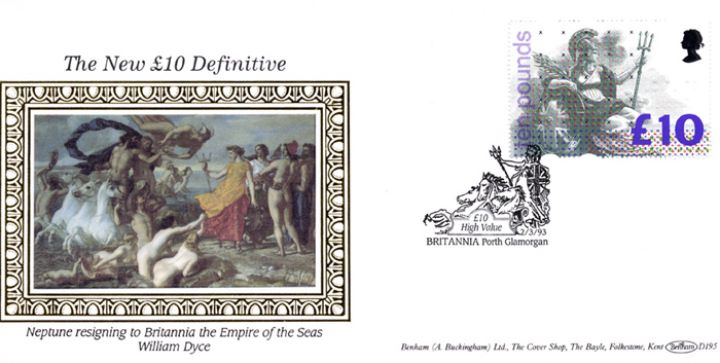 Britannia: £10, Neptune resigning to Britannia the Empire of the Seas
