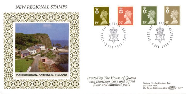 Northern Ireland 19p, 25p, 30p, 41p, Portbraddan, Antrim