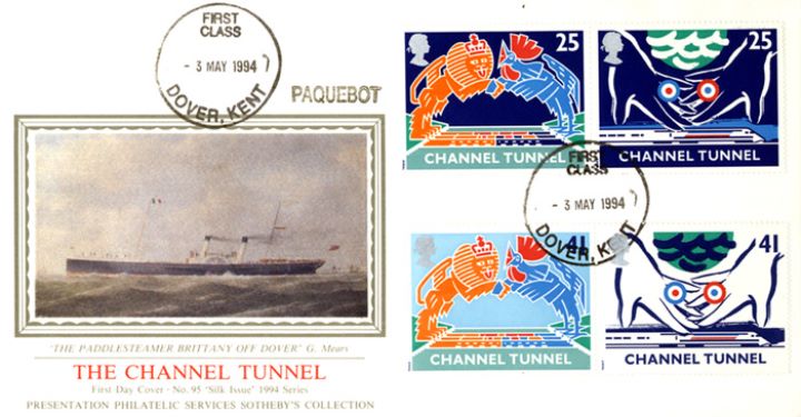 Channel Tunnel, Paddlesteamer off Dover