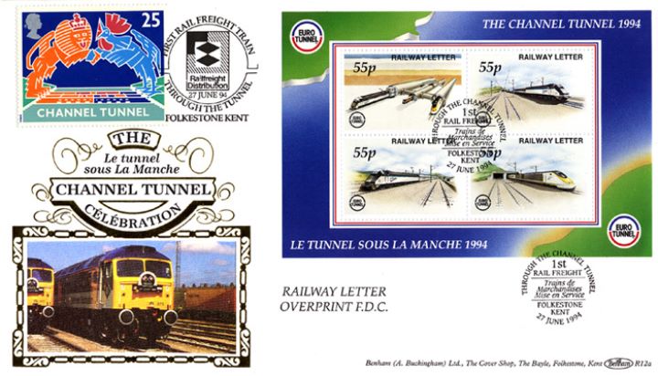 Channel Tunnel, First Rail Freight Train