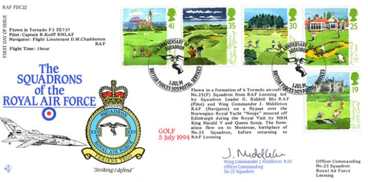 Golf, Squadrons of the Royal Air Force