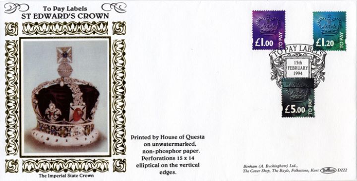 1p to £5 [To Pay Labels], The Imperial State Crown