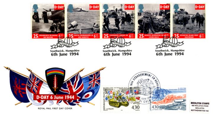 D-Day 50th Anniversary, Armed Forces Flags