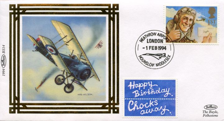 Messages (Greetings), Biplane - Biggles