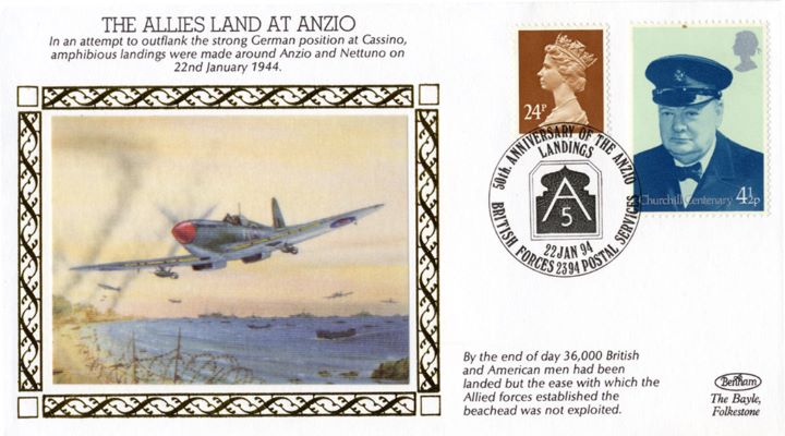 The Allies Land at Anzio, Amphibious Landings made around Anzio and Nettuno