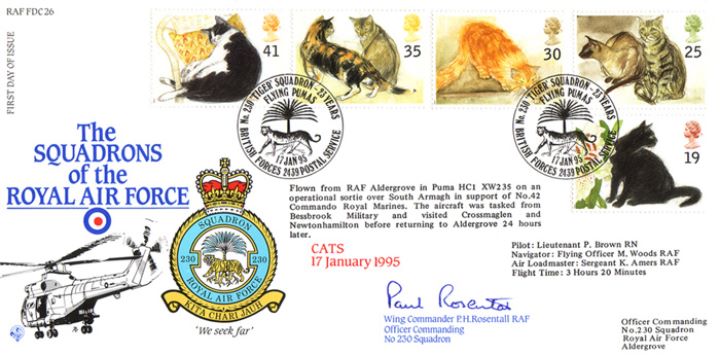 Cats, Squadrons of the Royal Air Force