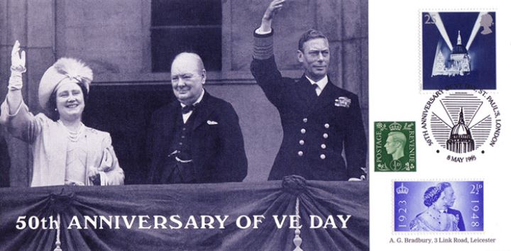 VE Day 50th Anniversary, On Balcony of Buckingham Palace