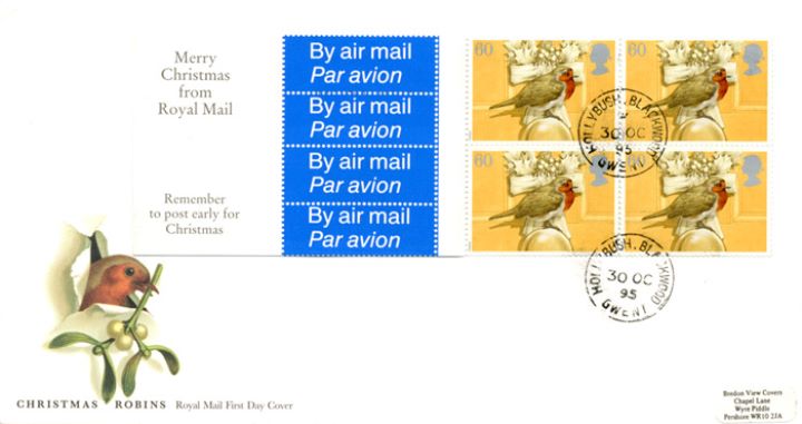 Christmas: Christmas Airmail, Robin and Mistletoe