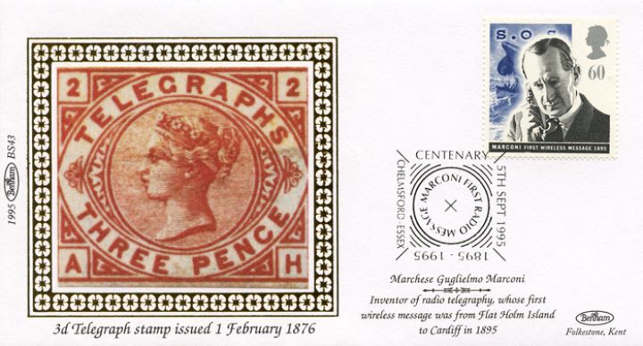 Communications, Three Penny Telegraph Stamp