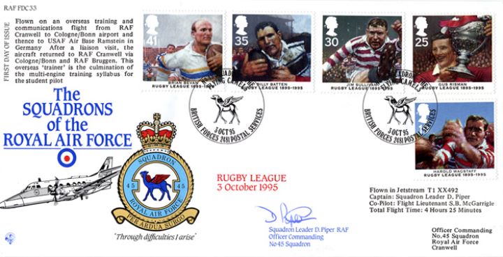 Rugby League, Squadrons of the Royal Air Force