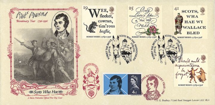 Robert Burns Bicentenary, Scots Wha Hae