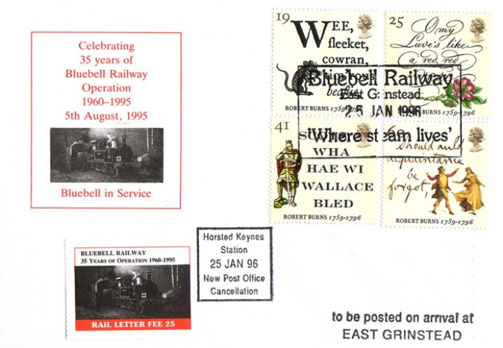 Robert Burns Bicentenary, Bluebell Railway 35 Years of Operation