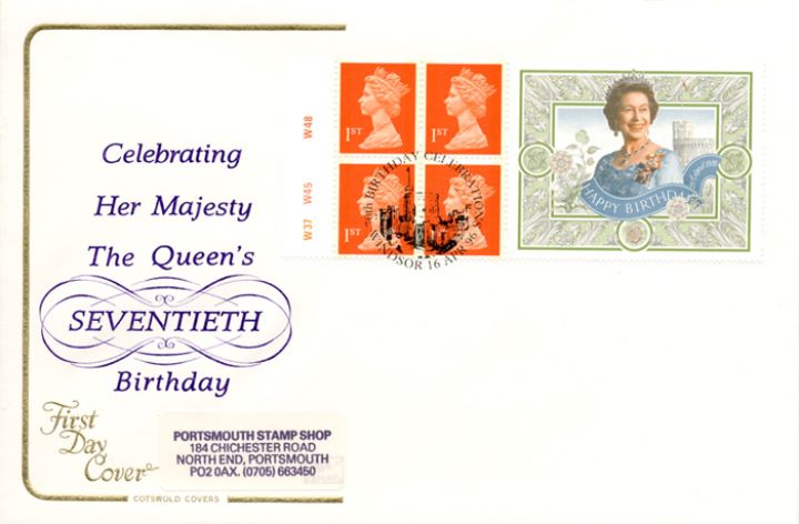 Window: Queen's 70th Birthday, Seventieth Birthday