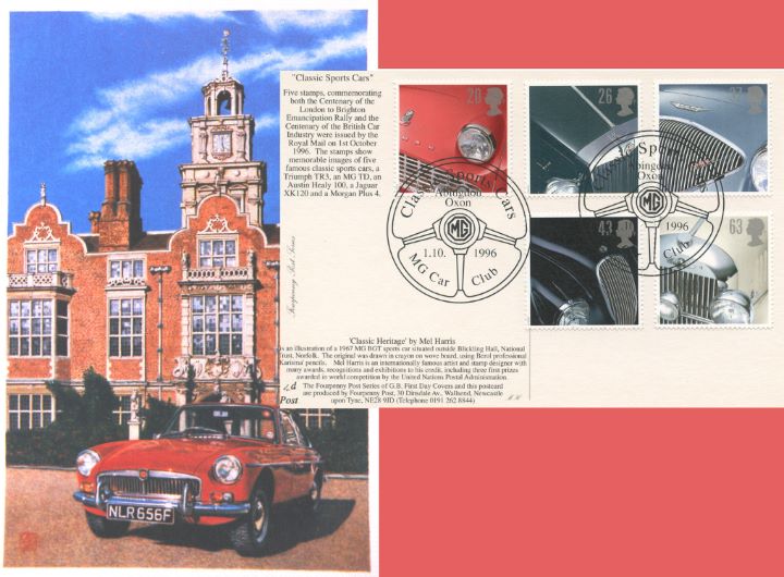 Classic Cars, MG Postcard