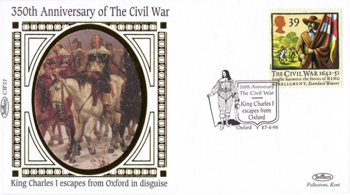 English Civil War, Charles I escapes from Oxford in disguise