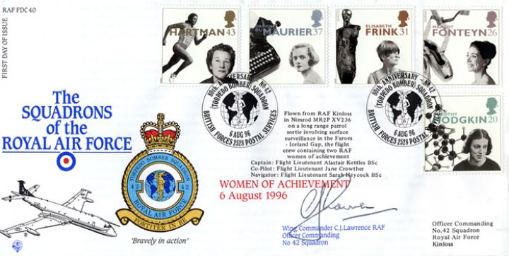 Women of Achievement, Squadrons of the Royal Air Force