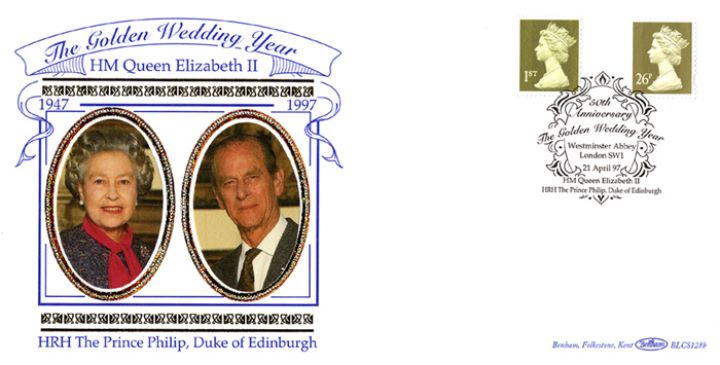 Machins (EP): Gold Definitives: 1st & 26p, The Queen & Prince Philip