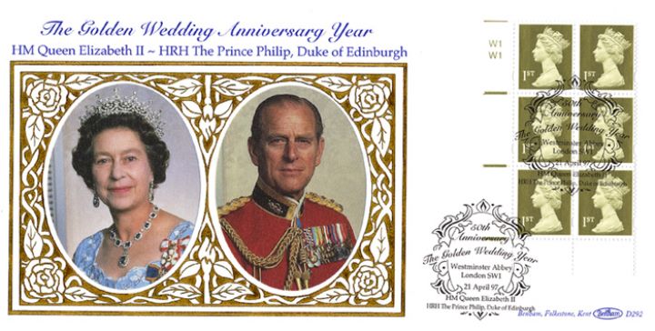 Machins (EP): Gold Definitives: 1st & 26p, The Queen & Prince Philip