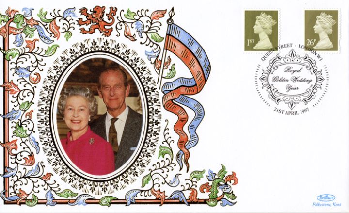 Machins (EP): Gold Definitives: 1st & 26p, The Queen & Prince Philip