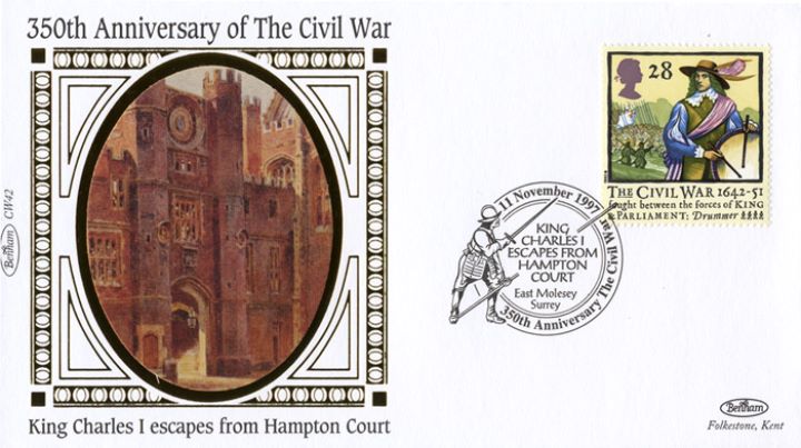 English Civil War, Charles I escapes from Hampton Court