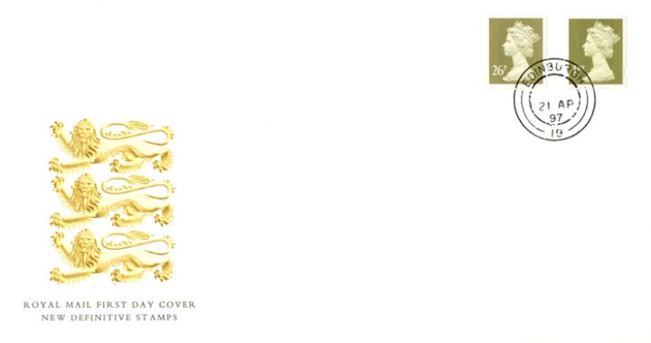 Machins (EP): Gold Definitives: 1st & 26p, Three Lions