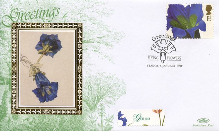 Flower Paintings (Greetings), Gentiana