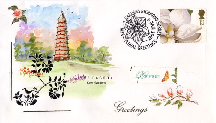 Flower Paintings (Greetings), The Pagoda, Kew Gardens