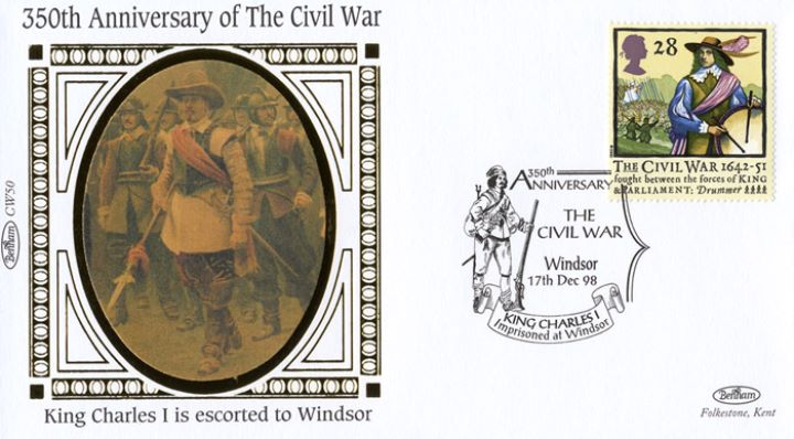 English Civil War, Charles I escorted to Windsor