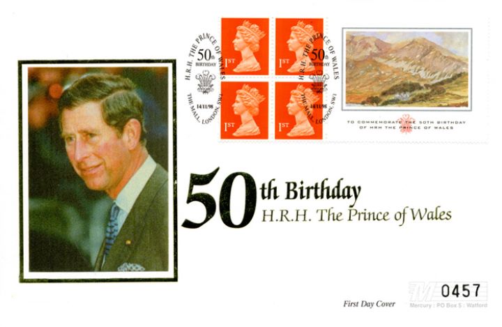 Window: Prince of Wales Paintings, 50th Birthday