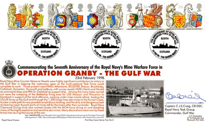 Queen's Beasts, Operation Granby - Gulf War