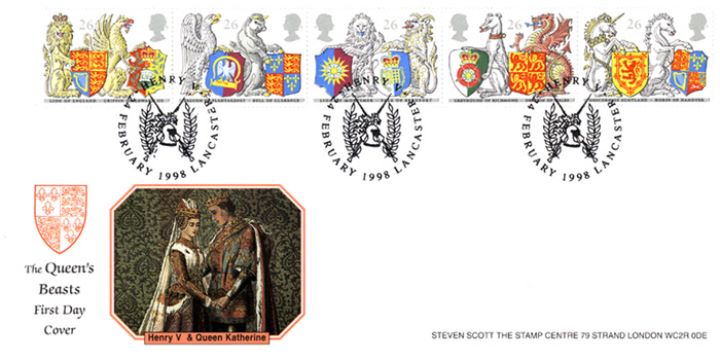 Queen's Beasts, Henry V & Queen  Katherine