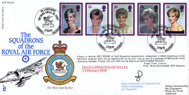 Diana, Princess of Wales, Squadrons of the Royal Air Force