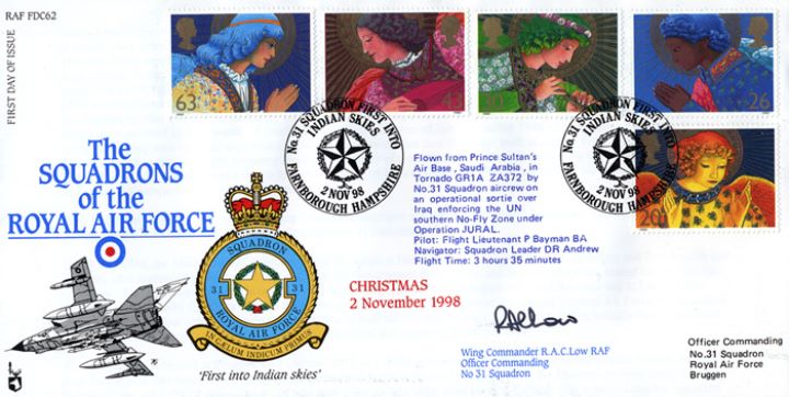 Christmas 1998, Squadrons of the Royal Air Force