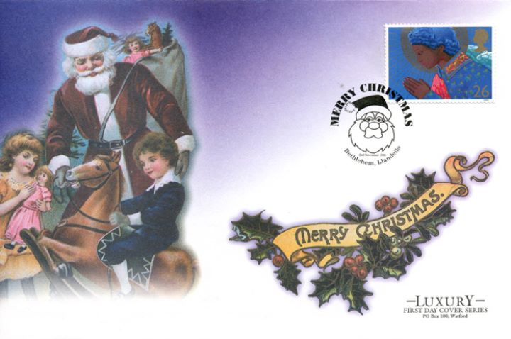 Christmas 1998, Santa and Children