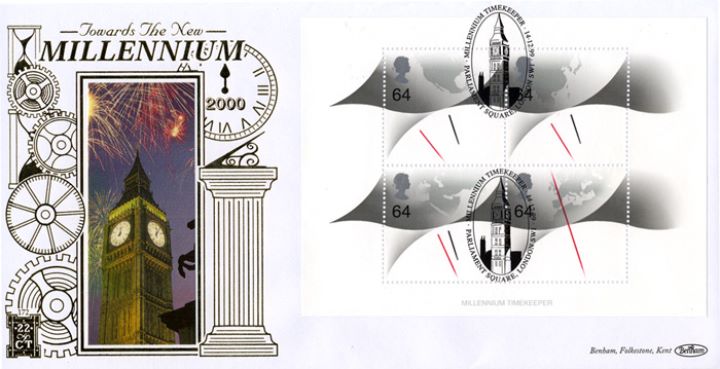 Millennium Timekeeper: Miniature Sheet, Fireworks over Big Ben