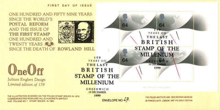 Millennium Timekeeper: Miniature Sheet, Rowland Hill