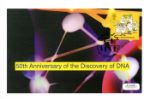 The Secret of Life: DNA
50th Anniversary