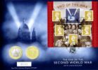 End of the War: Miniature Sheet
Medal & £2 Coin Cover
Producer: Royal Mint
Series: Royal Mint/Royal Mail joint issue (45)