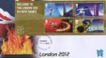 Welcome to the London 2012 Olympic Games: Miniature Sheet
Olympic Torch and Union Flag