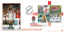 19.12.2003
Rugby World Cup: Miniature Sheet
Martin Johnson holding World Cup
Bradbury, Sovereign No.44